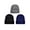 Black+gray+navy blue, variant on Zukuco 3 Packs Unisex Beanie Hats for Men Women Warm Winter Knit Beanies Toboggan Cap for Cold Weather
