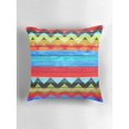 thumbnail image 6 of Ryan; Aztec Chevron Striped Throw Pillow – Tribal Inspired 45x45cm Geometric Cushion for Boho, Rustic or Global Decor, 6 of 7