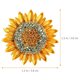 thumbnail image 4 of Broche de girasol con diamantes de imitación y flor de cristal, broche para suéter, regalo de joyería para mujeres y niñas., 4 of 7