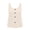 Beige, variant on Women's Plus Size Ribbed Knit Tank Top Crew Neck Button Front Sleeveless Casual Blouse