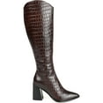 thumbnail image 2 of Journee Signature Womens Laila Leather Tall Knee-High Boots, 2 of 2