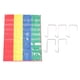thumbnail image 1 of 4 Column Hanging Pocket Chart for Classroom Heavy Duty Clear Metal Hook Double Sided Learning Pocket Chart, 1 of 4