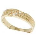 thumbnail image 3 of Pompeii Mens 14k Yellow Gold Diamond Wedding Anniversary Ring (G/H,I2), 3 of 5