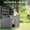 204A Gray, variant on Hemoton Spacious Weatherproof Dog House Plastic Shelter with Optimal Ventilation
