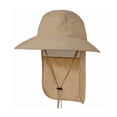 thumbnail image 2 of UPF 50 Wide Brim Bucket Hat with Neck Flap Breathable Sun Protection Fishing Hat for Men Women Summer Outdoor Hiking Gardening, 2 of 6
