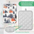 thumbnail image 6 of Yayeee Pot Holders Kitchen Heat Resistant with Pocket 7"x9.8" Cotton Oven Cooking Hot Pads, Blue Snow Houses, 6 of 7
