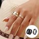 thumbnail image 2 of Anillo Abierto Ajustable Vintage Fesvital 2 Piezas, 2 of 6