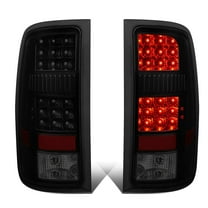 DNA Motoring TL-GMCSIE07-LED-BK-SM For 2007 to 2014 GMC Sierra Pair Black Housing Smoked Lens Full LED Tail Light Rear Brake Lamps