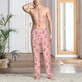 thumbnail image 5 of Uemuo Fox Pattern Men's Wide Leg Palazzo Lounge Pants with Pockets Light Weight Loose Comfy Casual Pajama Pants-Medium, 5 of 9