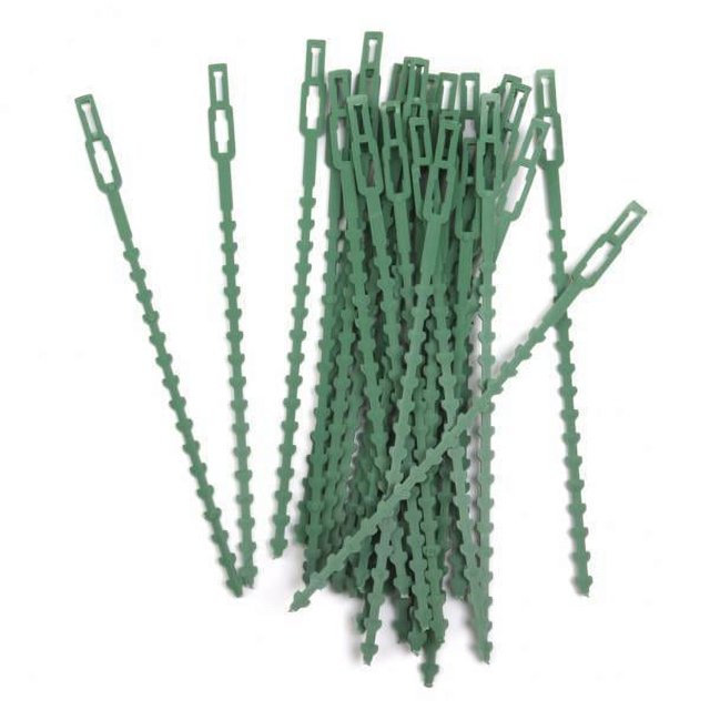 4x30 Uds 16,5 Cm Bridas De Plástico Para Cables Clips De Jardinería Bridas Para Plantas Verde