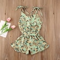 thumbnail image 6 of Douhoow Summer Toddler Girls Flower Romper Sleeveless Single Breasted Chiffon Overalls 1-6Y, 6 of 8