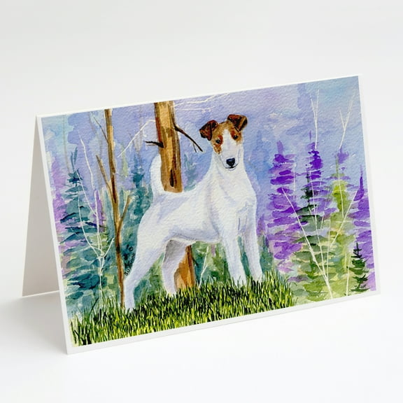 Jack Russell Terrier Greeting Cards and Envelopes Pack of 8