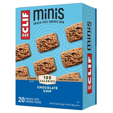 CLIF Bar Chocolate Chip Energy Bar Minis - 20ct - Pack of 2