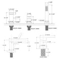 thumbnail image 4 of Waterfall Roman Tub Faucet with Hand Shower, 3 Hole Bathtub Faucet with Shower Diverter Chrome Finish Sumerain, 4 of 8