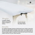thumbnail image 5 of London Linens 3-Pc Massage Table Sheets Set Table Cover, Fitted Sheet & Face Rest Cover, White, 5 of 7
