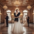 thumbnail image 6 of Detachable Tulle Boa Shawl, Black Bridal Ruffle Cape, 11.81x78.74inch, 6 of 6
