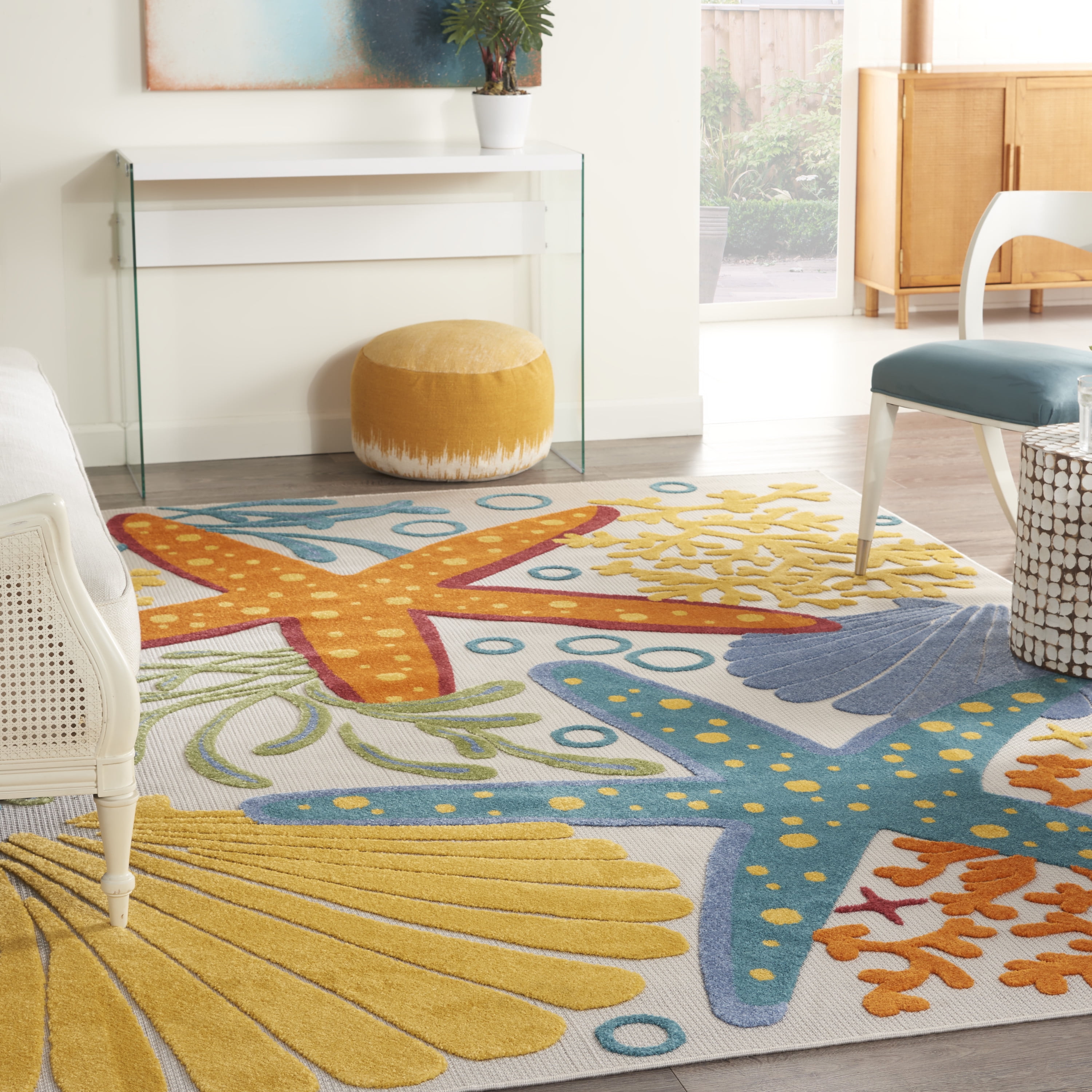 Sunny Green Tropical Jungle Yoga Carpet Floor Mat Living Room Home Area Rugs 