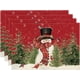 thumbnail image 3 of Artoid Mode - Manteles individuales navideños para mesa de comedor, 12.0 x 18.0 in, diseño de pájaros de invierno, Navidad, vacaciones, rústico, vintage, Acción de Gracias, lavable, juego de 4, 3 of 4