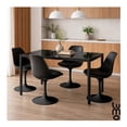 thumbnail image 3 of Mesa para Comedor Eames Vidrio Negro Moderna Cristal, 3 of 7