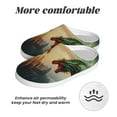 thumbnail image 6 of Yiaed Castle Red Green Sky Dragon Print Slippers Fuzzy Warm Cozy Slippers Non Slip House Slippers For Indoor Outdoor Slippers House Slippers-37/38, 6 of 7
