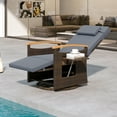 thumbnail image 2 of Gymax Set Of 2 Outdoor 360° Swivel Rattan Recliner Chair Patio Wicker Chaise Lounge Chair, 2 of 10