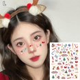 thumbnail image 4 of Christmas White Snowflake Crystal Face Decoration Sticker, 4 of 8
