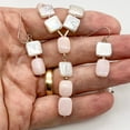 thumbnail image 2 of Peruvian Pink Opal & Pearl Spectacular Sterling Silver Set| Adjustable 16-18" |, 2 of 12