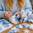 thumbnail image 3 of HaiSphere Winter DIY Felt Animal Kit - Diamond Art Inspired Craft Kits for Adults, 3D Stuffed Mythical Creature Sewing, Complete Arts and Crafts Adult Craft Kits Set,D, 3 of 7