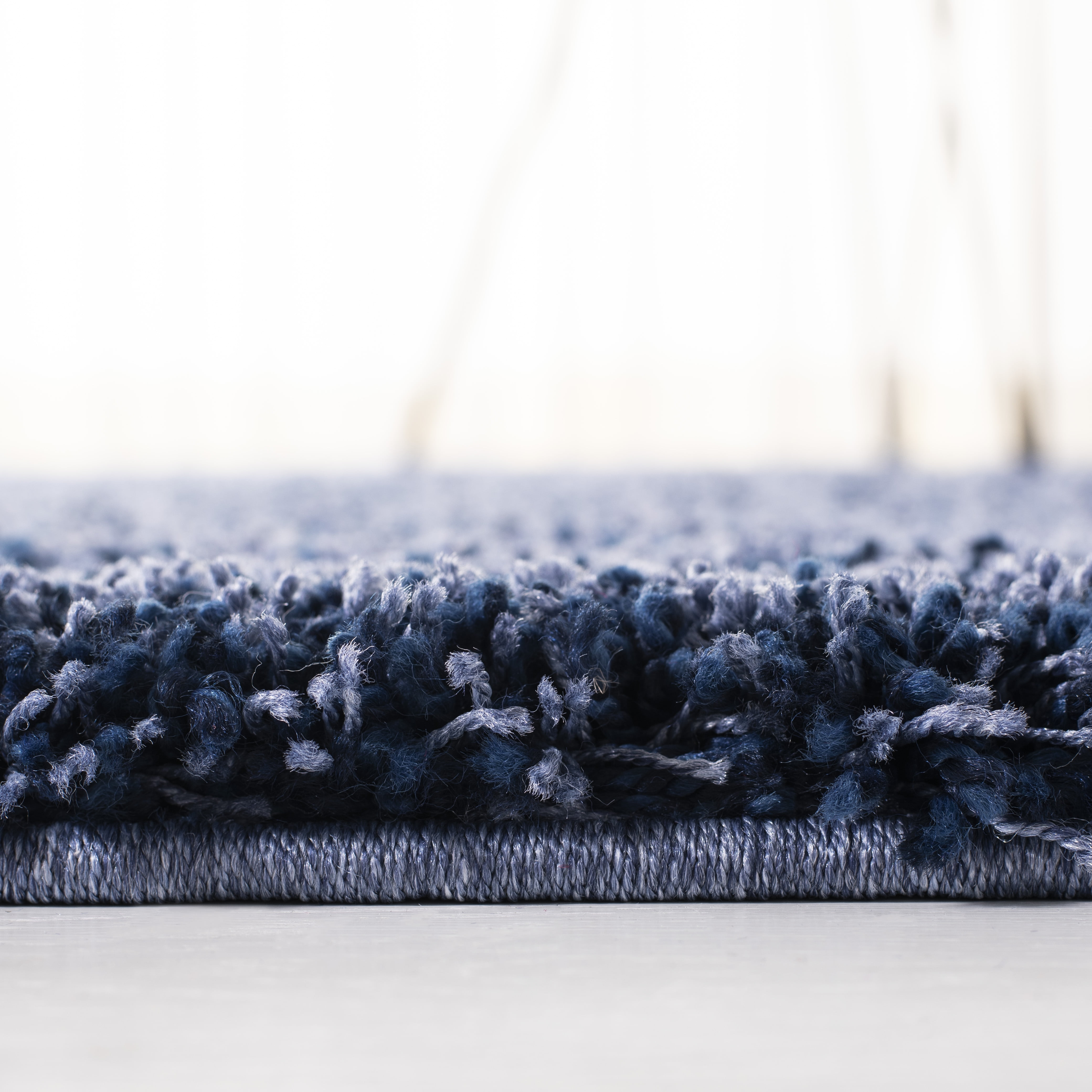 Safavieh California Plush Solid Shag Area Rug, Navy, 6' x 8'