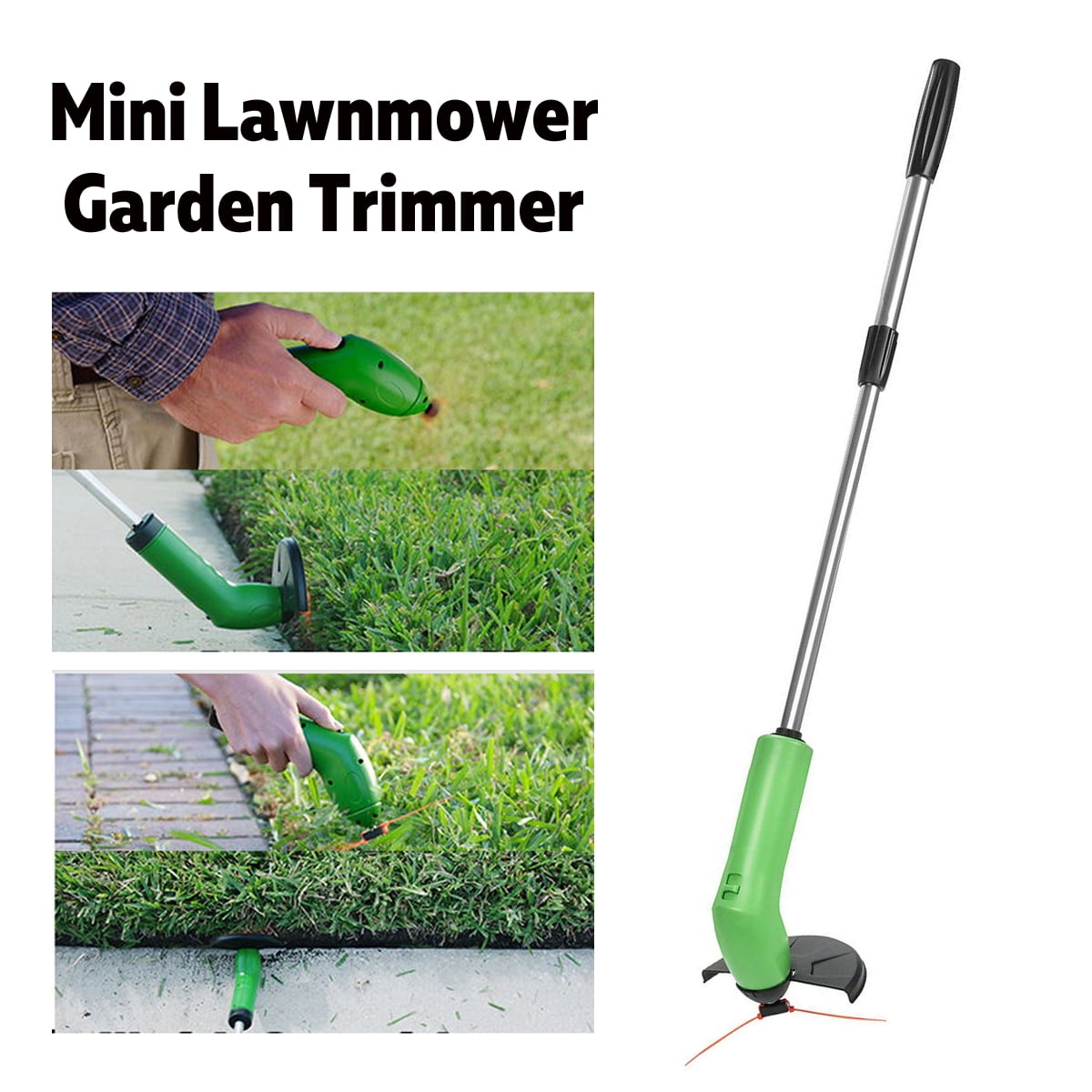 Mini Portable Cordless Grass Trimmer Cutter Mower Zip Trim Edger Works with Standard Ties... by