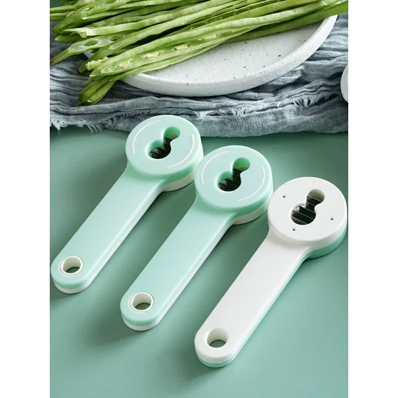 Bean Slicer MultifunctionStainless Steel Snow Bean Green Bean French Bean Cutter Long Bean Shredder Stringer Kitchen Tool