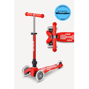 Micro Mini Deluxe Foldable LED 3-Wheel Scooter for Kids Ages 2-5, Navy Blue