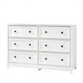thumbnail image 6 of Pemberly Row Modern Classic 6-Drawer Oakland Wood Dresser in White, 6 of 6