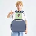 thumbnail image 4 of CUZIBR Boys Kids Backpack Color Block Multiple Compartments Lightweight Breathable Shoulder Straps Comfortable Casual Student School Bookbag, 4 of 5