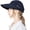 Navy, variant on Sun Hats for Women, 2 in 1 Zip-Off Wide Brim UPF 50+ Ponytail Visor Hat