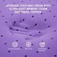 thumbnail image 3 of Gel Memory Foam Mattress Topper Ventilated Soft Pressure Relieve Mattress Pad, Breathable Bed Topper,  Twin Size, 3 of 10