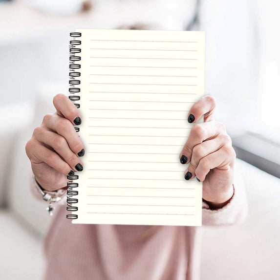 A5 Notebook with Spiral Binding, Spiral Notebook, 100 Pages/50 Sheets,A5 Graph/College Ruled/Blank/Dotted Sketchbook for Sketching, Travel Diary, Notes or Work Planning Writing,1Pc(Yellow1,8.27x5.5")