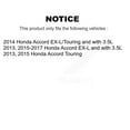 thumbnail image 2 of Transit Auto Front Rear Disc Brake Rotors and Ceramic Pads Kit for Car Honda Accord K8T-102568, 2 of 11