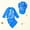 Blue, variant on Babcutegg Boys Printed Split-Body Swimsuit Set – Matching Swim Top, Swim Shorts, and Sun Protection Hat for Summer Beach and Pool Activities Navy Size 18