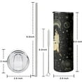 thumbnail image 6 of Virgo Tumbler with Lid and Straw, Astrology Tumbler, Gothic Tumbler, Constellation Cup/Mug, Zodiac Gifts for Men Women, Constellation Gifts, 20oz Slim Tumblers with Lids and Straws, 6 of 7