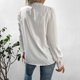 thumbnail image 5 of Mujeres Tops Camisas Blusas Elegante Casual Otoño Moda Encaje Linterna Mangas Un solo pecho Odeerbi ODB-5, 5 of 7