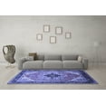 thumbnail image 3 of Ahgly Company Indoor Rectangle Oriental Blue Industrial Area Rugs, 3' x 5', 3 of 4
