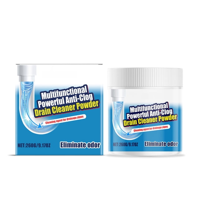 Powerful Pipe Cleaning Powder For Kitchen And Bathroom Deodorization Drain Cleaner For Sink Tub Shower Drain Maintenance Pipe Unclogger For Home Use Effective Pipe Cleaning Solution