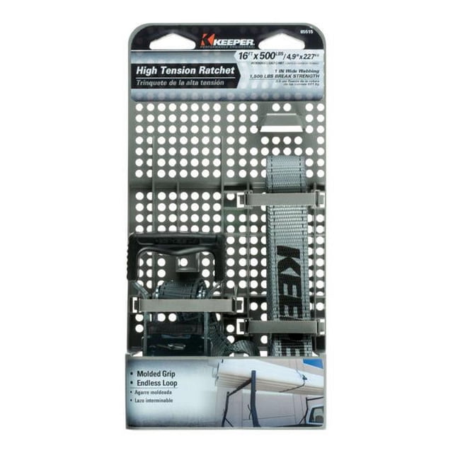 Keeper 8880064 16 Pi. L 500 lbs Sangle de Fixation, Gris