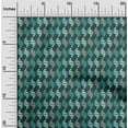 thumbnail image 2 of oneOone Viscose Jersey Turquoise Green Fabric Geometric Sewing Craft Projects Fabric Prints By Yard 60 Inch Wide, 2 of 5