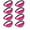 Pink, variant on Stcellnmex 8 Pack Neon Fanny Pack Oxford Cloth Adjustable Belt Waist Bag For Party Running Hiking Travel Red