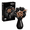 Black, variant on TodayStore Rose Flower Building Sets, Botanical Collection Artificial Bouquet Bricks for Home Decor, Holiday Gift for Women & Valentine's Day 255 PCS (Black).