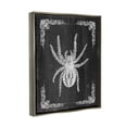 thumbnail image 3 of Stupell Industries Black & White Spider Holiday Painting Gray Floater Framed Art Print Wall Art, 17 x 21, 3 of 9