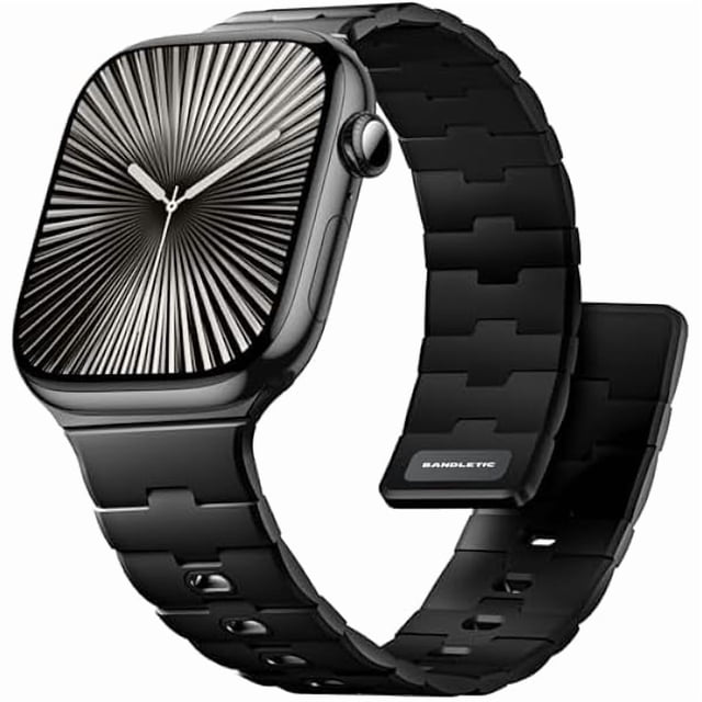 Chenchen Magnetic Silicone Watchband Compatible with Apple Watch Band 44mm 45mm 46mm 49mm 42mm 41mm 40mm 38mm Men Women, Strong Magnet Sport Strap for iWatch Series 11 10 9 8 7 6 5 4 Ultra SE 3 2 1