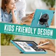 thumbnail image 4 of SaniMore for iPad 10.2" (9th/8th/7th Generation, 2021/2020/2019) Case, 3 Layers Multi-Functional Cover with 360° Rotation Hand Strap & Kickstand Pencil Holder Full Body Protective Shell, Blue, 4 of 7